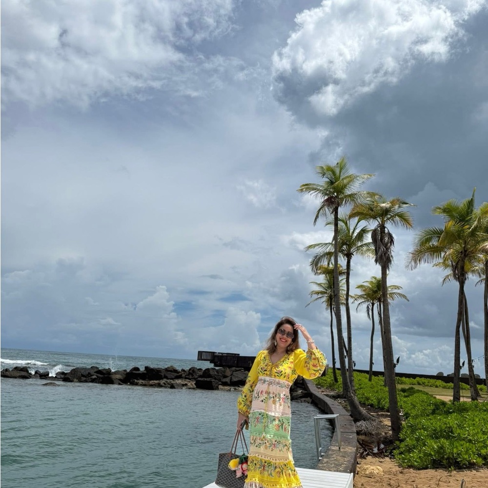FARM Rio Vibrant Yellow Floral Maxi Dress - Picture 5 of 10